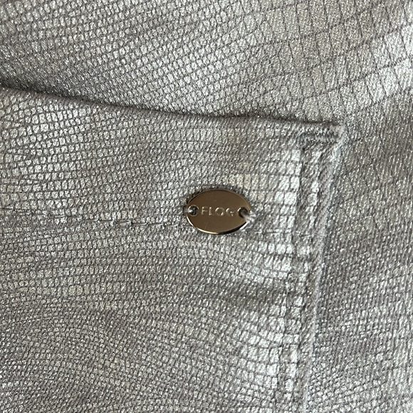 Bevy Flog Shely Silver Snake Drawstring Pull-On Pants - Picture 7 of 7